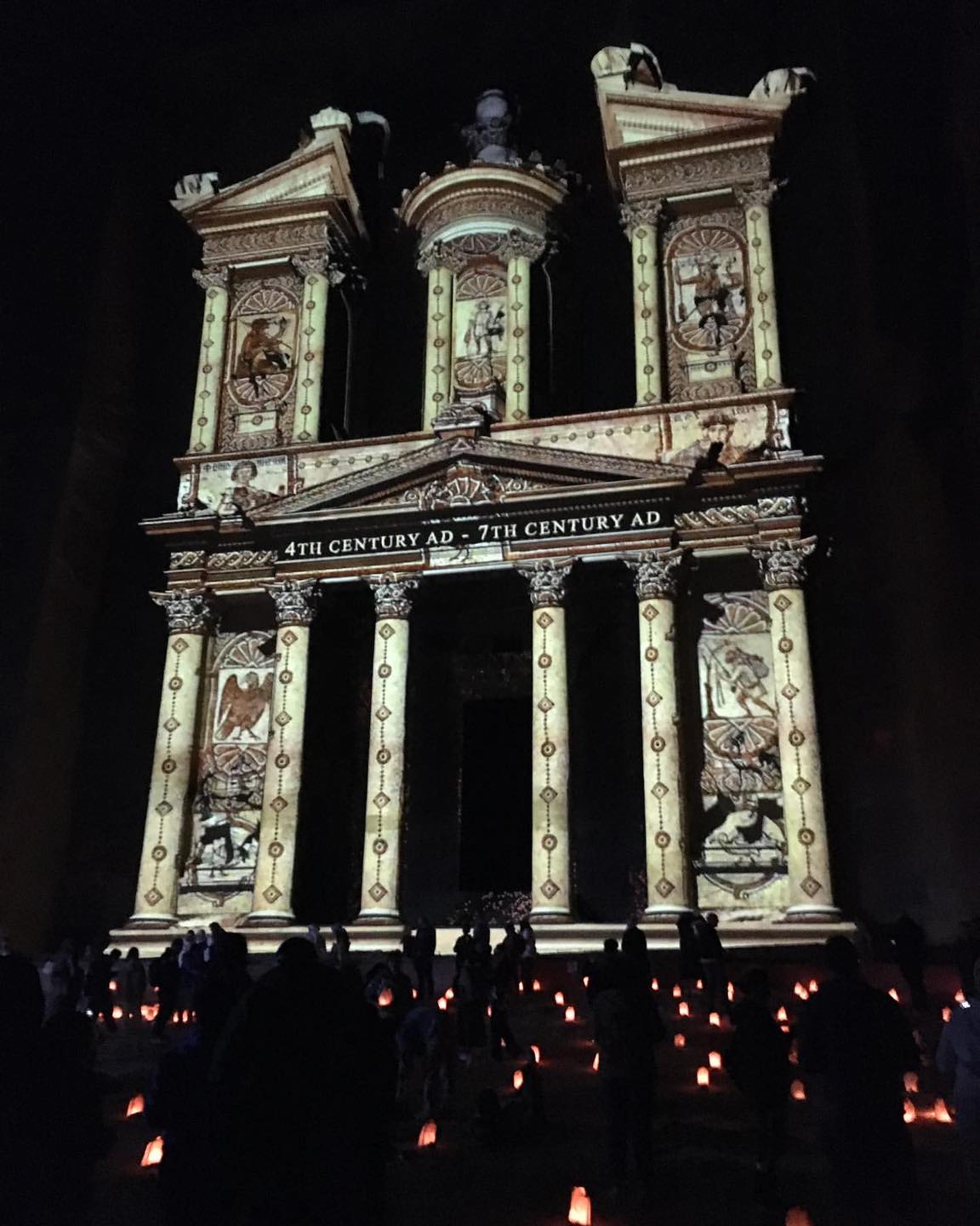 Petra de Noche: Nuevo espectáculo de proyección 3D y precio de entrada que realzan la mágica experiencia nocturna de Petra